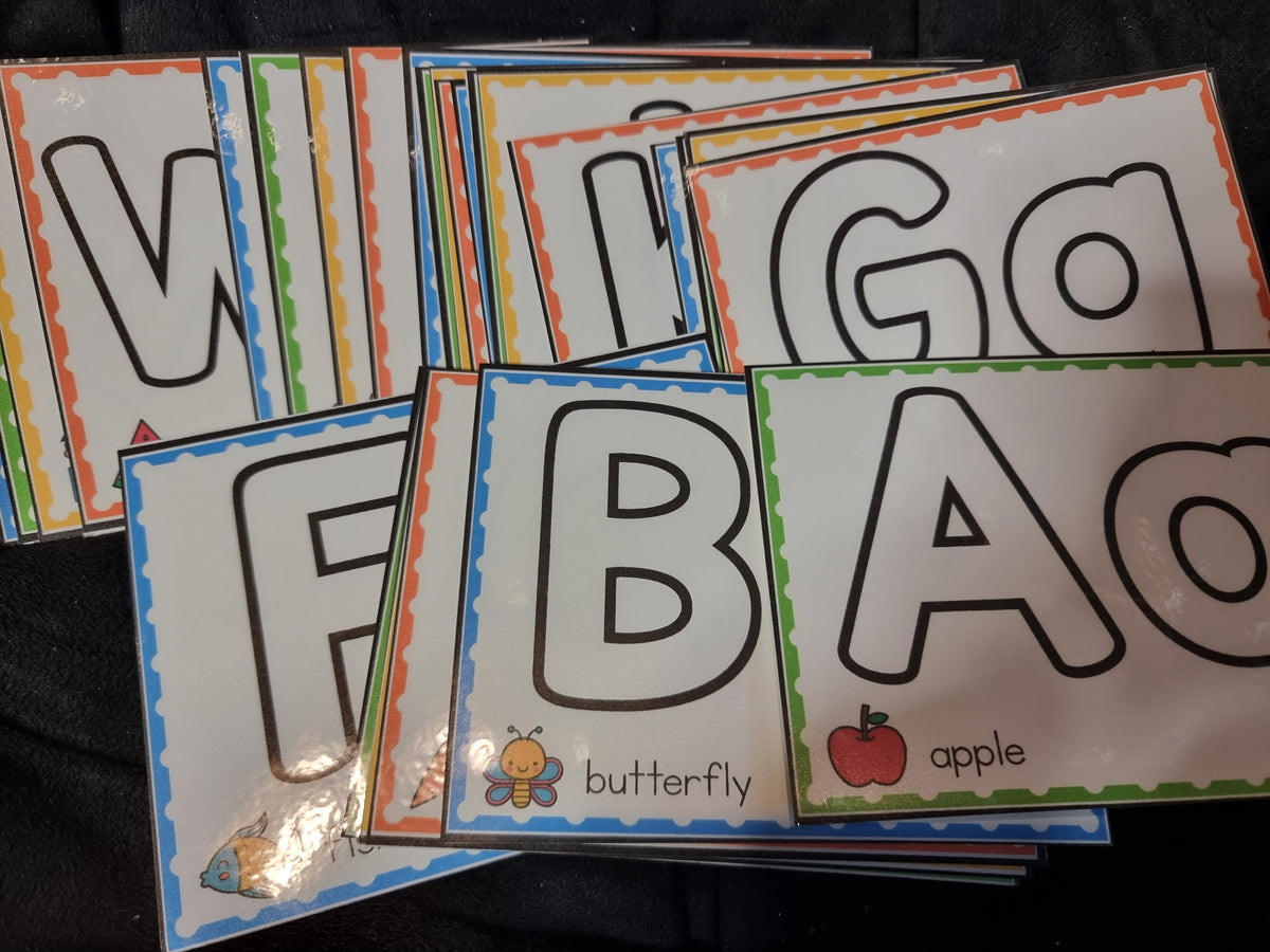 Laminated Alphabet Flashcards