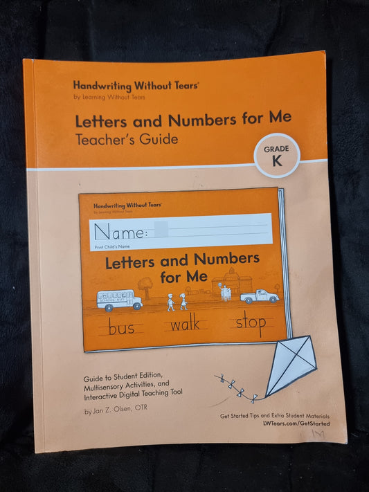 Handwriting Without Tears - Letters and Numbers for Me Teacher's Guide