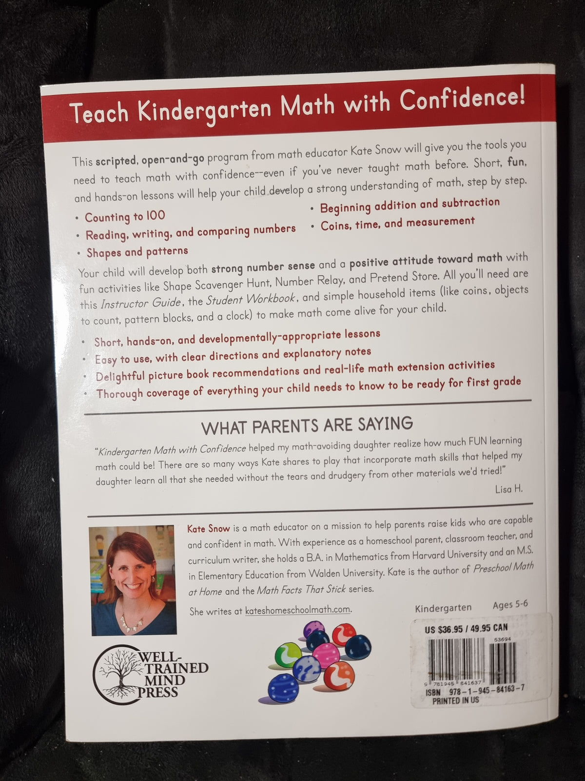 Math with Confidence Kindergarten Instructor Guide