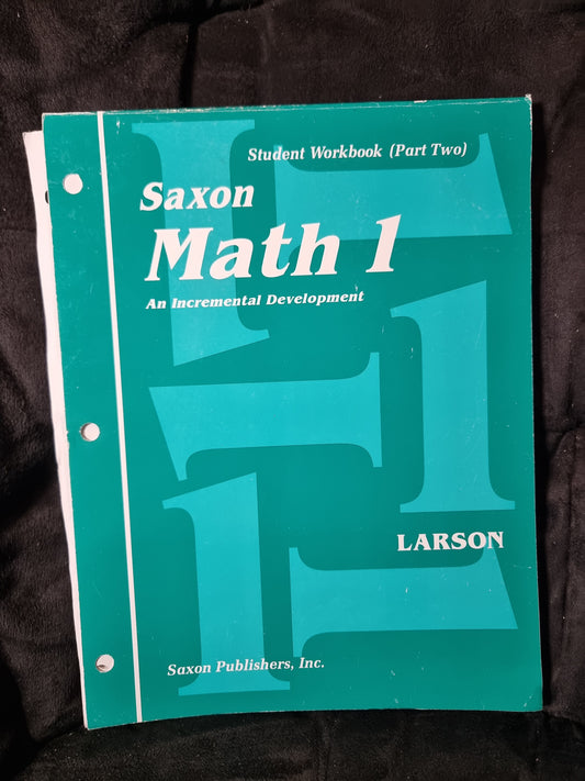 Saxon Math 1 Student Workbook Part 2