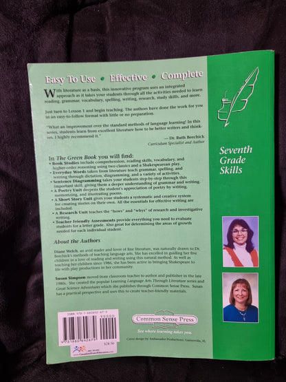 Learning Language Arts Through Literature Green Book