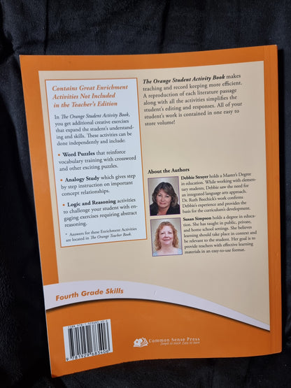 Learning Language Arts Through Literature Orange Student Activity Book