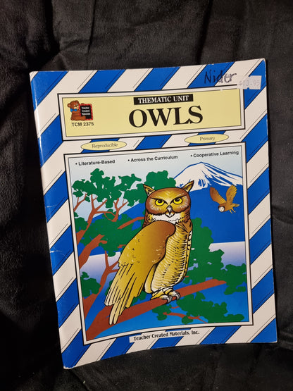 Owls Unit Study