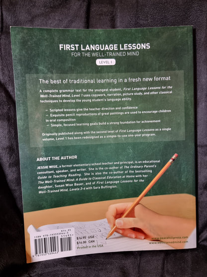 First Language Lessons for the Well Trained Mind Level 1
