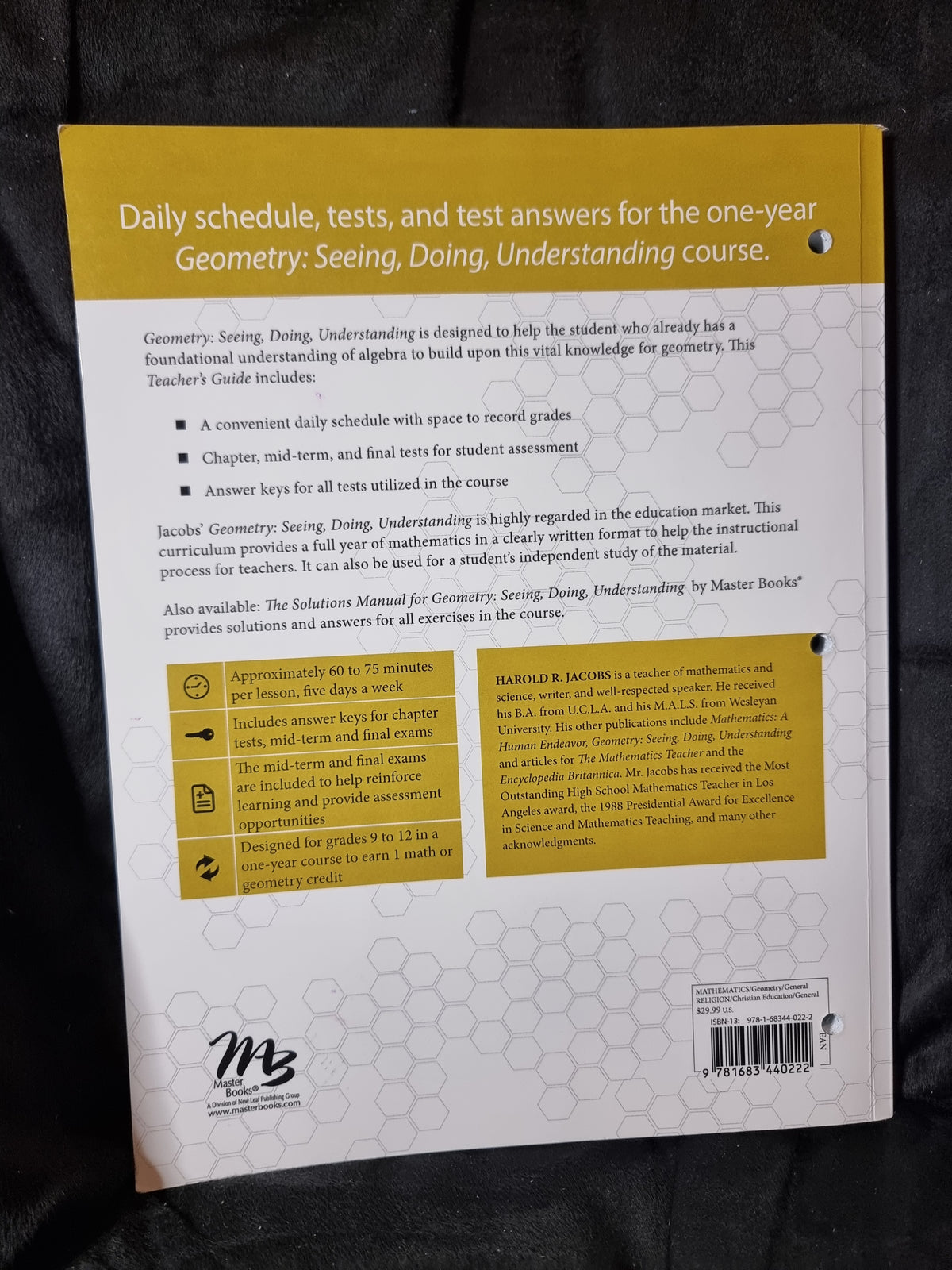 Masterbooks Geometry - High School - Test Answer Key