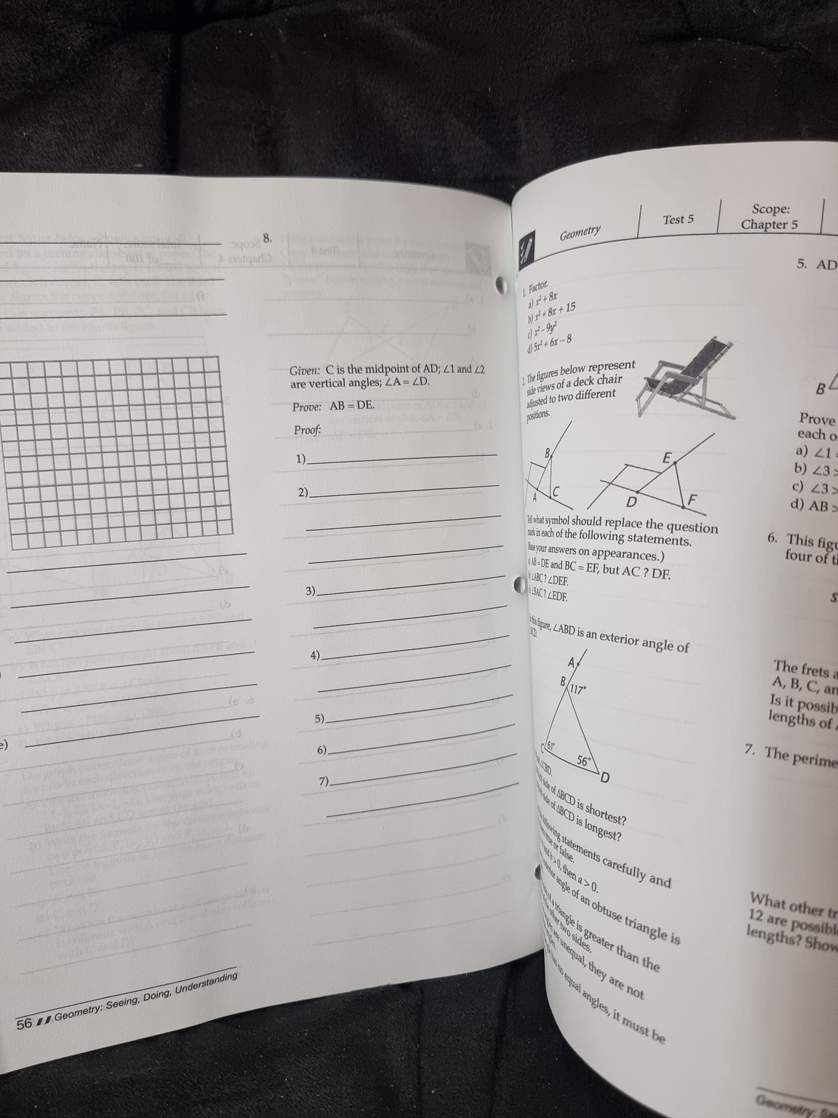 Masterbooks Geometry - High School - Test Answer Key