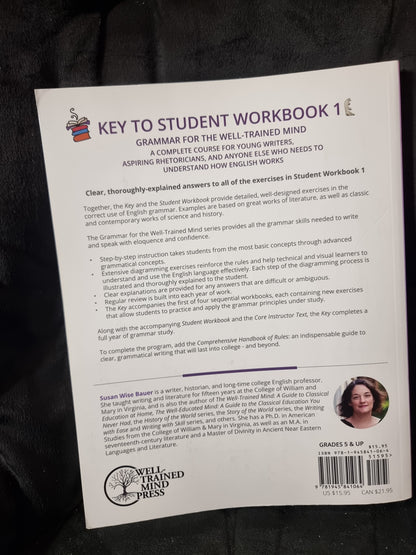 Grammar For The Well Trained Mind Student Workbook 1 Key