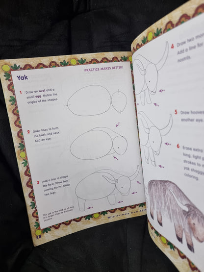 123 Draw Wild Animals