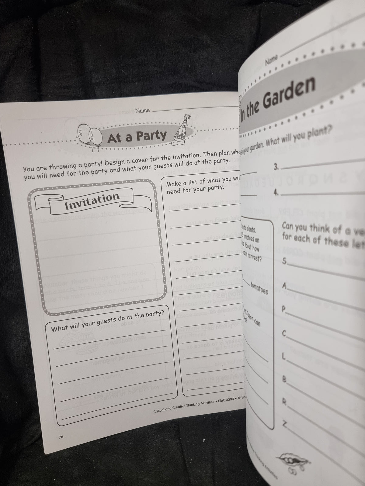 Evan Moor Critical and Creative Thinking Activities Grade 3