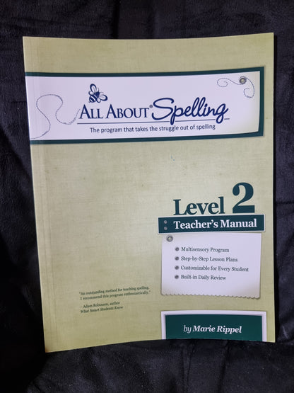 All About Spelling Level 2 Teacher's Manual