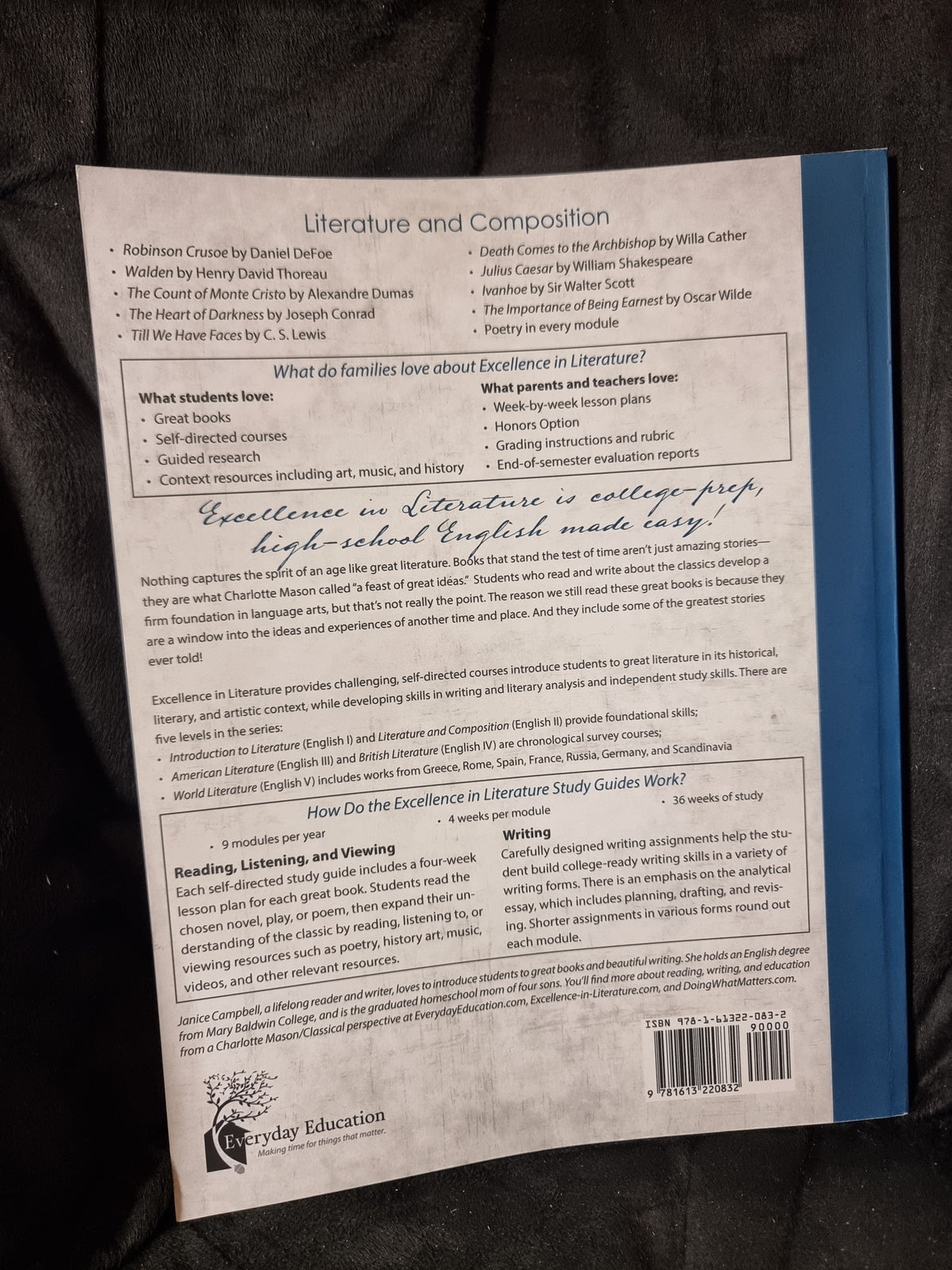 Excellence in Writing Literature and Composition