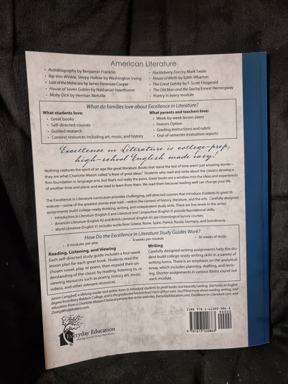 Excellence in Writing American Literature