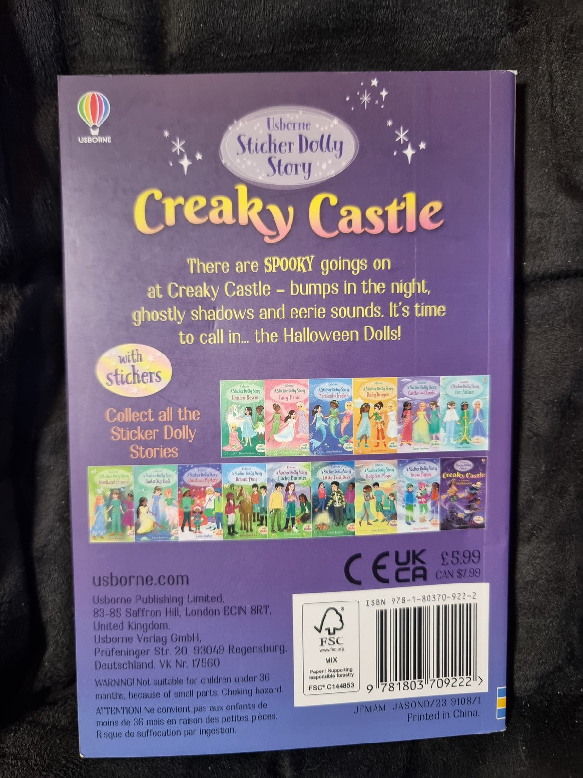 Usborne Sticker Dolly Story - Creaky Castle