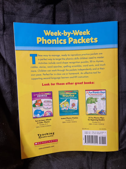 Scholastic Week By Week Phonics Packets