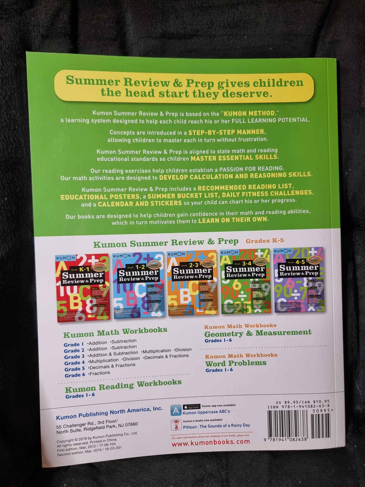 Kumon Grade 3-4 Summer Review and Prep