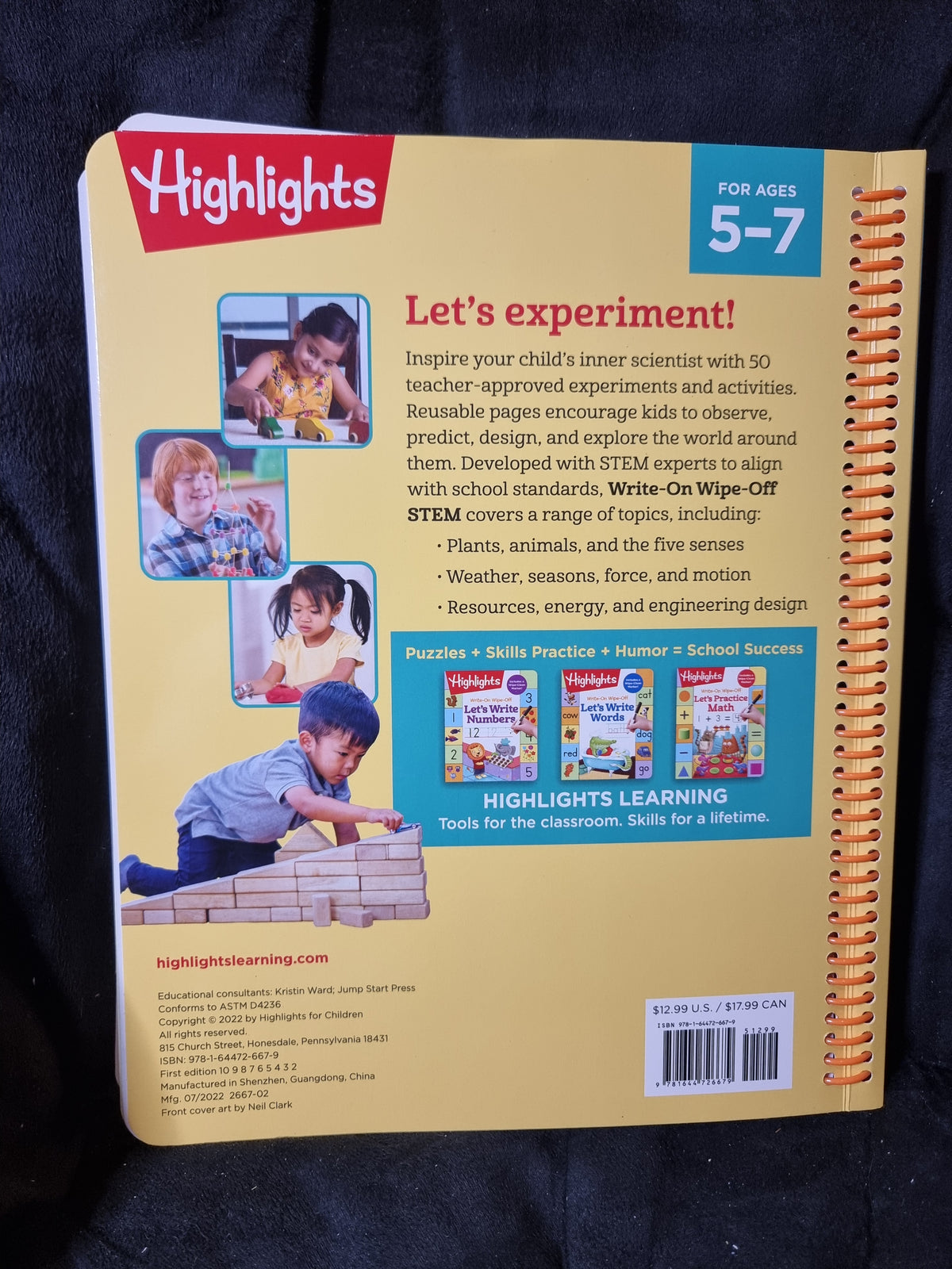 Highlights Write On Wipe Off STEM